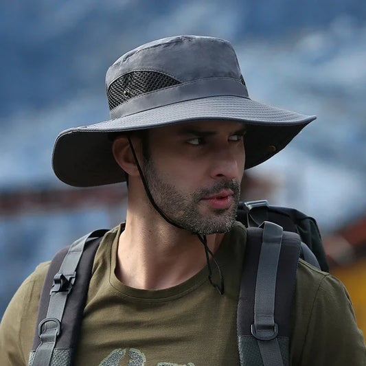 Men's  Fishing Bucket Hat  Anti-UV Fisherman's Hat Panama Outdoor Sun Protection Hats For Women Boonie Hat Wholesale