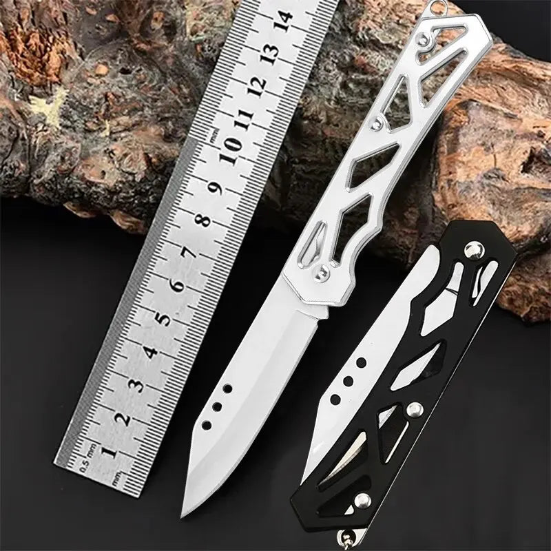5PCS Pocket Folding Fruit Knife Set, Stainless Steel Outdoor Knife with Non-slip Handle for Kitchen Accessories Box Opener