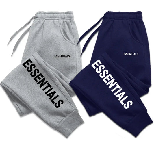 Essentials Men's Joggers Drawstring Casual Pants Fleece Sweatpants Workout Running Gym Fitness Sports Trousers Streetwear